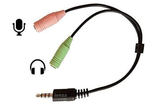 ienza 3.5mm TRRS Male to Dual 3.5mm TRS Female Headset Splitter Combo Adapter for iPhone, Android, PS4, PlayStation 4 5, Xbox One Series X/S, Tablet, PC Gaming & New Laptops