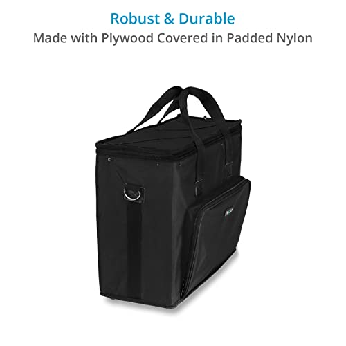 PROAIM Cube 4U Rack Bag for Sound Recordists, Soundmen, Musicians & Mixers. Professional Bag for Audio Systems, Wireless Microphone System, Field recording, Equalizers (BG-CB4U-01)