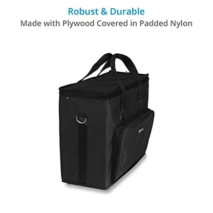 PROAIM Cube 4U Rack Bag for Sound Recordists, Soundmen, Musicians & Mixers. Professional Bag for Audio Systems, Wireless Microphone System, Field recording, Equalizers (BG-CB4U-01)