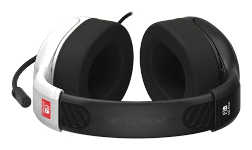 Turtle Beach Airlite Fit Wired Gaming Headset for Nintendo Switch 2, Lite | Also works with Nintendo Switch OLED, Flip-to-Mute Mic, Comfortable Ear Cushions, 40mm Speakers, Lightweight, White & Black - color: White & Black