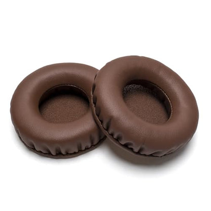 Soft Protein Leather Ear Pads for Pioneer HDJ CUE1 Cue One, HDJ500 DJ Headphone (Brown) - color: Brown