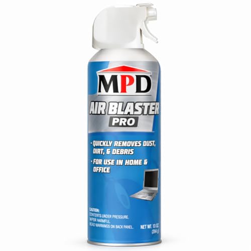 MPD Air Blaster Pro Compressed Air Duster for Electronics & Computers – High-Pressure Canned Air Cleaner for Keyboards, PCs, Cameras & Office Equipment – (1 Pack) - size: 1 Pack
