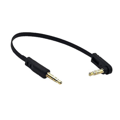 15.2cm(6인치) 3.5mm 스테레오 잭 오디오 케이블, 스트레이트 수 - 90도 각도 수 0.3cm(1/8인치) TRS 플러그 AUX 코드, 헤드폰, 스피커, 자동차 오디오, 홈 오디오용, 1팩