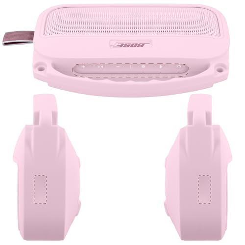 Silicone Cover for Bose SoundLink Flex Portable Speaker 2nd Gen | Scratch-resistant, Unhindered Sound, Silicone Construction, Portable Carrying Silicone Cover, Petal Pink Silicone Cover - color: Petal Pink Cover