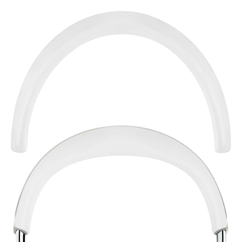 Geekria Protein Leather Headband Pad Compatible with Bose QuietComfort Ultra Headphones, Replacement Band Repair Part (White) - color: White