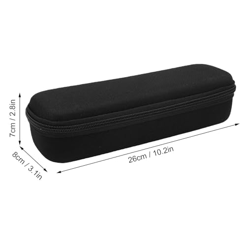 Hard Shell Wireless Microphone Case, Portable Shockproof Travel Bag for Handheld Mic, Compatible with 1 Transmitter Receiver Adapters Cables & Batteries