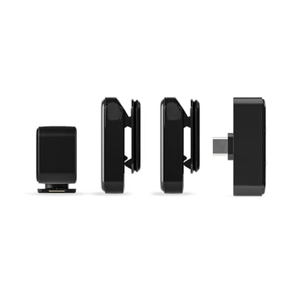 RØDE Wireless Micro - Compact Wireless Microphone Camera Kit, Two Mics with Camera Receiver, Smartphone Receiver, and Charge Case for Content Creation - USB-C, Black | 2.4 GHz digital signal with GainAssist and charging case for cameras, smartphones and c