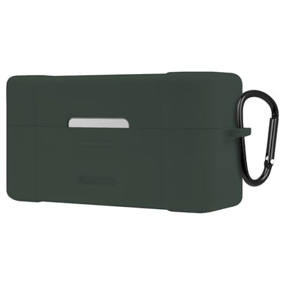 Geekria for Creators Microphone Case Cover Compatible with DJI Mic 2 Charging Case, Mic Silicone Protective Case Skin, Soft Microphone Travel Charging Case Sleeve (Green) - color: Green