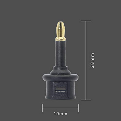 GELRHONR Digital Fiber Optic Toslink to 3.5mm Jack (Mini Toslink),Female to 3.5 mm Mini Male Optical Audio Connector Adapter（3pack）