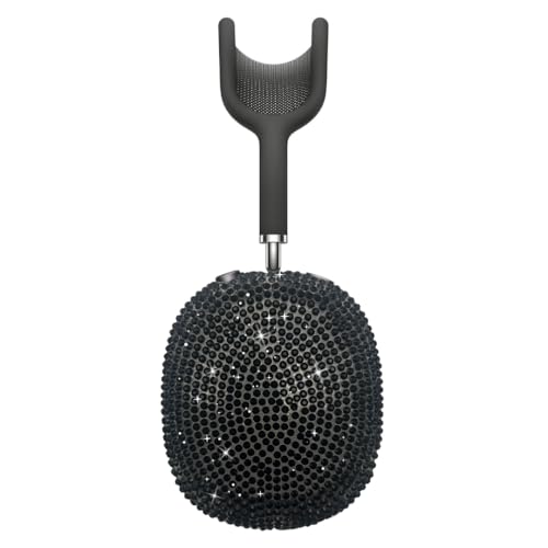 Black Cover for Airpods Max, Bling Rhinestone Apple Headphone Case Sparkling Cute Glitter Airpod pro max Ear Covers Protective Accessories - color: Black