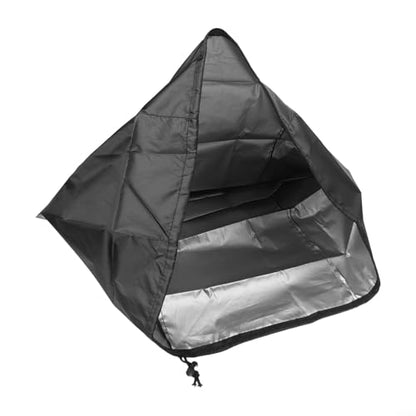 FABULETTA 210D Oxford Cloth Speaker Dust Cover, Waterproof Protective Case for Indoor Outdoor Equipment, Easy Clean Black Fabric Shield(38 * 33 * 56cm) - size: 38*33*56cm