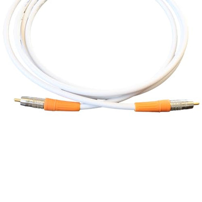 BJC Coaxial Digital Audio Cable (12 Foot, RCA to RCA, White) - color: White, size: 12 foot, style: RCA to RCA