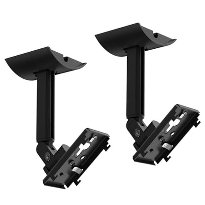 (2 Pack) Adjustable Speaker Wall Mount for Bose Cube Speaker, Ceiling & Wall Mount for Bose UB-20, UB-20 Series II, WB-50 II, Lifestyle, Soundtouch Series, Cinemate, Acoustimass Series Black - color: Black