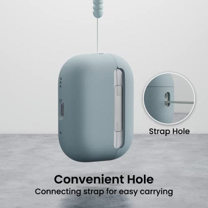 ORNARTO Compatible with AirPods Pro 2 Case 2022, Full Protective Hybrid Silicone for AirPods Pro 2nd Generation Case, Front LED Visible Skin Cover-Mint Green | Hybrid Silicone Rubber, Front LED Visible, Wireless Charging, Skin-Friendly Soft Touch, Anti-Sc