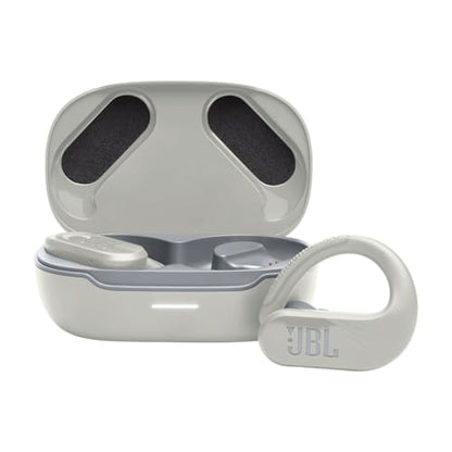 JBL Endurance Peak 3 - Dust and Water Proof (IP68) True Wireless Active Earbuds, JBL Pure Bass Sound, Up to 50 Total Hours of Playback with Speed Charge, Ambient Aware & Talk Thru (White) - color: White
