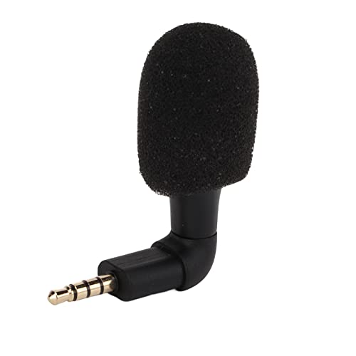 Zopsc Mini Directional 3.5mm Jack Microphone 360° Surround Sound, Portable Audio Mic for Smartphone, Video Recording, Voice Chat, Plug & Play