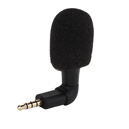 Zopsc Mini Directional 3.5mm Jack Microphone 360° Surround Sound, Portable Audio Mic for Smartphone, Video Recording, Voice Chat, Plug & Play