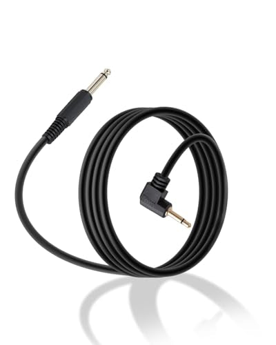 6.35mm to 3.5mm Mono Right Angle Cable 1.8M/5.9FT - color: 6.35mm male to 3.5mm angle male