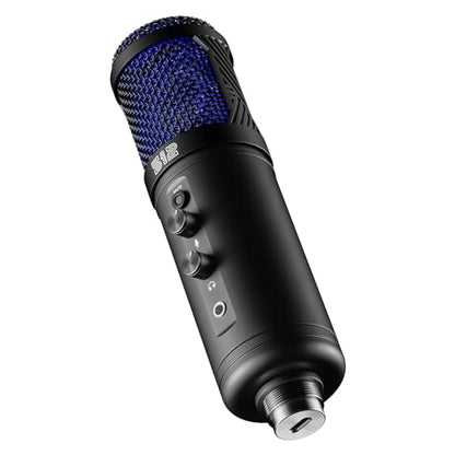 512 Audio by Warm Audio Tempest - Large Diaphragm Studio Condenser USB Microphone + Stand + Shock Mount for Recording and Streaming