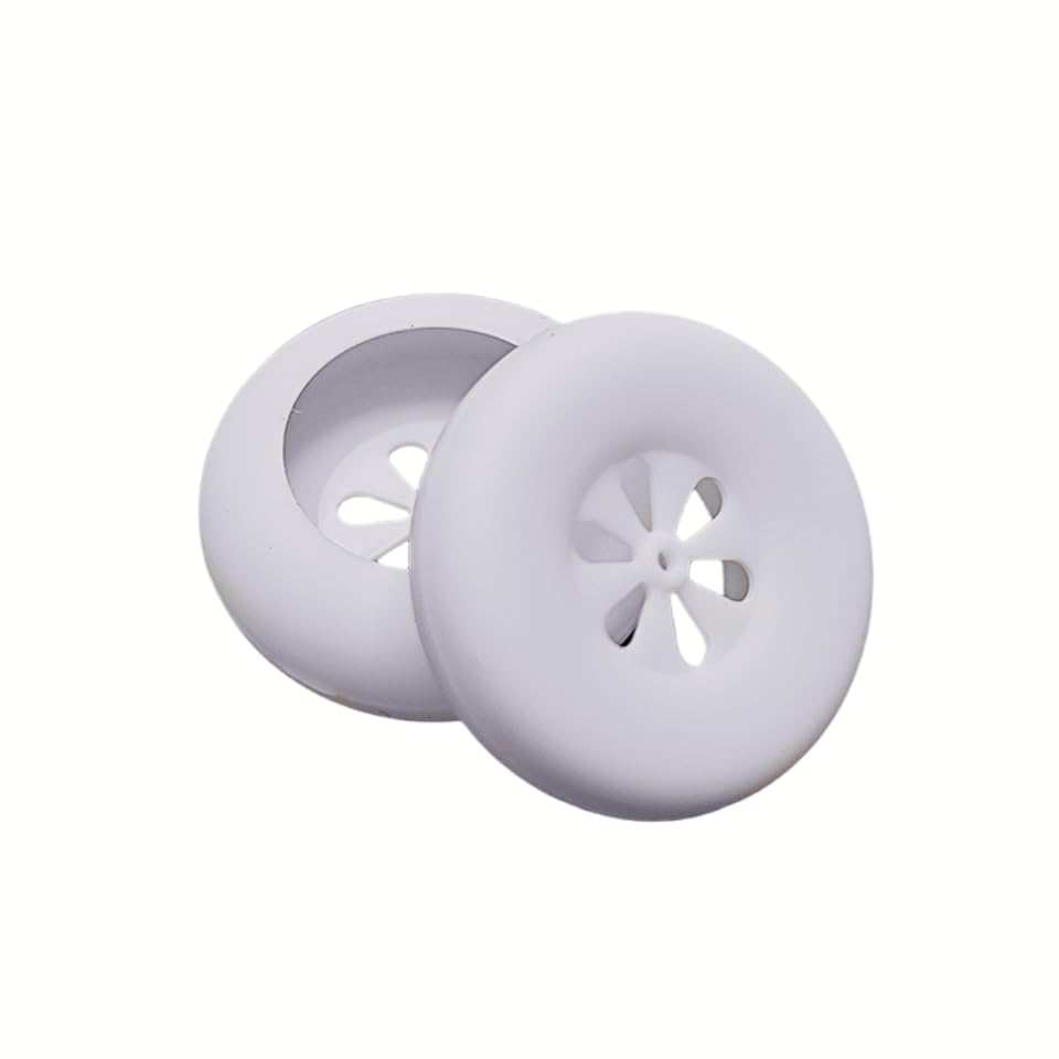 4 Pair Earbud Cover Silicone Tips Replacement Ear Gels Buds Pad Instead of Sponge Cushion Full Skin Earpads for 18mm Flat Earphone Headphones 3.5mm Wired Earbuds