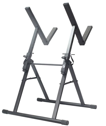 GRIFFIN Guitar Amplifier Stand (Stage-FramePRO Series) – Low Profile Audio Amp Tilt Back Adjustment – Combo PA Speaker Karaoke Monitor Holder – Speaker Cabinet Studio Equipment Platform Riser