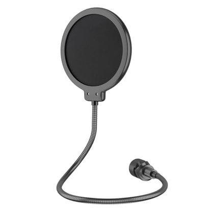 LINCO Microphone Pop Filter Shield with O Clamp for Blue Yeti PF1501 | Dual-layered pop screen, 360° gooseneck, sturdy clamp, fits most mics; ideal for studio & live streaming