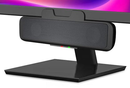 Cyber Acoustics CA-2890 USB Speaker Bar – USB Powered Stereo Desktop Computer Speakers for PC, Clip-On Monitor Mount Design, On-Speaker Controls - style: USB-No Mic