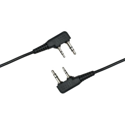G Shape Headset with PTT Mic Compatible for Baofeng UV-5R BF-888S BF-F8HP BF-F9 Kenwood TK-3140 TK-2202 TK-3400 TK-3402 TK-3107 Two Way Radio 2Pack