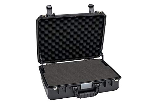 Small Medium Hard Case with Wheels and Pick'n'UP Foam | Protective Carrying case Gun, in-Ear, Wireless System or Camera Set - style: № 70-01 Int: 17.52 X 12.79 X 5.31 In.