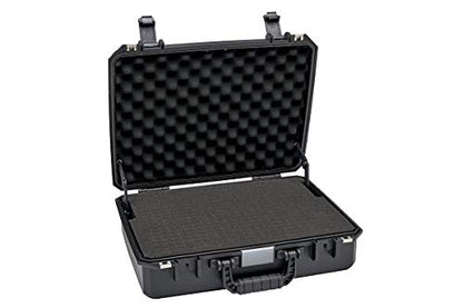 Small Medium Hard Case with Wheels and Pick'n'UP Foam | Protective Carrying case Gun, in-Ear, Wireless System or Camera Set - style: № 70-01 Int: 17.52 X 12.79 X 5.31 In.