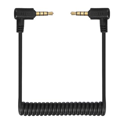 3.5mm TRS to TRS Patch Cable Cord Wire Video Mic Camera PC Black - color: Black