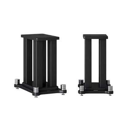 Universal Wooden Speaker Stands Pair, Heavy Duty Floor Standing Speaker Mount, Bookshelf & Studio Monitor Stands for Home Theater Surround Audio System (11.8in) - size: 11.8 in