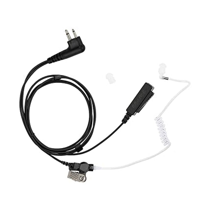 Acoustic Tube PTT Surveillance Earpiece for Motorola 2-Pin Radios | Compatible with CP200D/CP200/CP100D/R2, CLS1110/1410, BPR40/50DX & RMU2040 Walkie Talkie, 1-Pack - style: Acoustic Tube