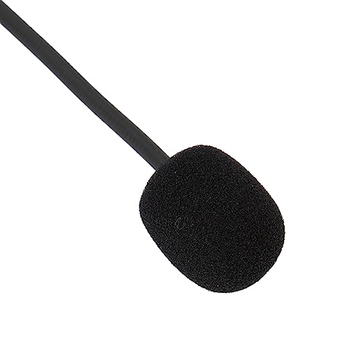 Game Mic Replacement for Gaming Headsets, Noise Cancelling Sponge, Adjustable Microphone Arm, 2.5mm Detachable Boom Microphone