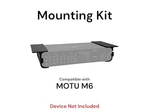 Desk Mount Kit for Motu M6 - Under Desk Mounting Brackets, Reverible - Secure Mounting Accessories