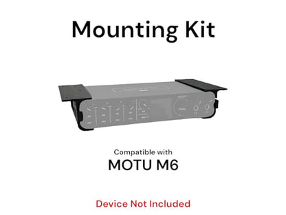 Desk Mount Kit for Motu M6 - Under Desk Mounting Brackets, Reverible - Secure Mounting Accessories