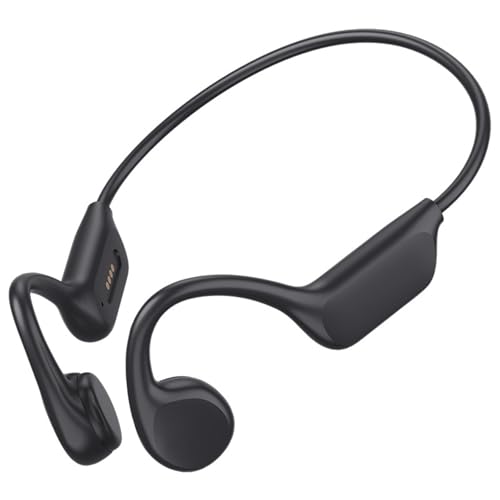 Bone Conduction Headphones IPX8 Waterproof 32GB Bluetooth 5.3 Wireless Headset with Microphone for Swim (Black) - color: Black