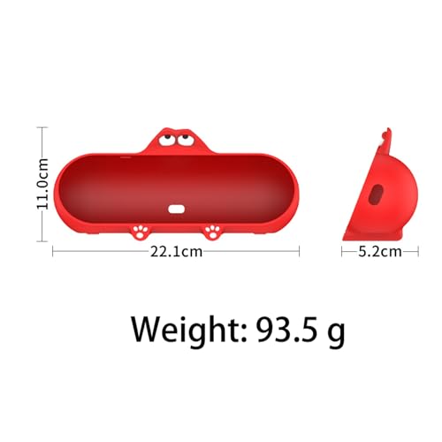 Silicone Case for Beats Pill 2024 Release Bluetooth Speaker Travel Carrying Case Anti Collision Anti Drop Dustproof Beats Pill Stand Up Shell (Red) - color: Red