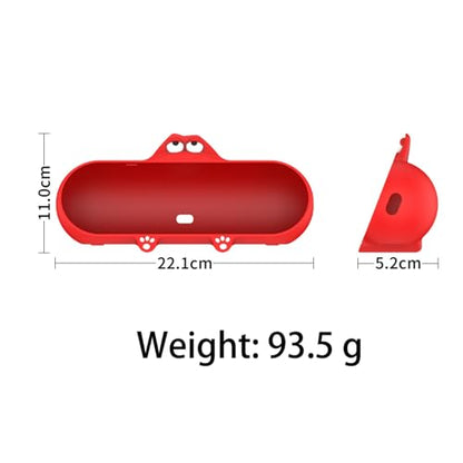 Silicone Case for Beats Pill 2024 Release Bluetooth Speaker Travel Carrying Case Anti Collision Anti Drop Dustproof Beats Pill Stand Up Shell (Red) - color: Red