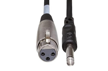 Hosa PXF-115 Unbalanced Interconnect, XLR3F to 1/4 Inch TS, 15 Feet - size: 15 feet