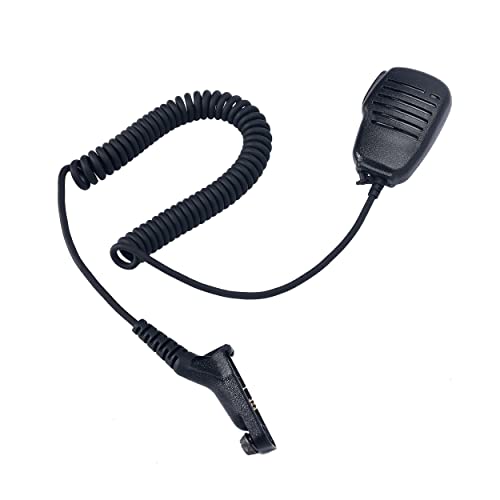 Motorola APX 6000 Microphone, APX 4000 7000 8000 Speaker Mic/Microphone Compatible with Motorola Walkie Talkie,XPR 7550e 7550 6550 Radios Shoulder Lapel Mic【with 3.5mm Audio Jack】