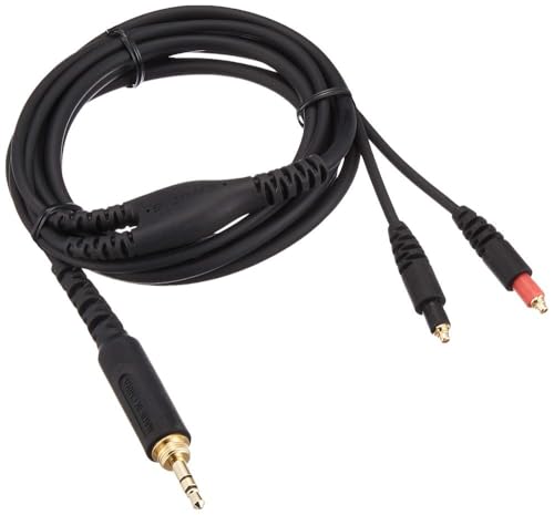 Shure HPASCA3 Replacement Dual-Exit Detachable Cable for SRH1540 Headphones, Black - style: HPASCA3 (Straight)