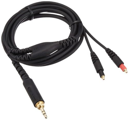Shure HPASCA3 Replacement Dual-Exit Detachable Cable for SRH1540 Headphones, Black - style: HPASCA3 (Straight)