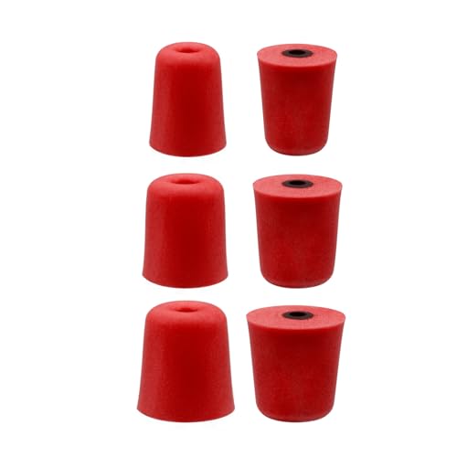 Klowcok Foam Replacement Ear Tips for Walker's, Westone, Shure, Plugfones | Earbuds Tips Compatible with Etymotic, Elgin, ISOtunes PRO Earbuds, IEM ear tips,Comfort Fit, 3Pairs (Assorted -S/M/L) Red