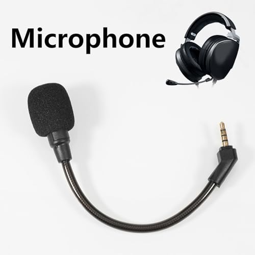 Replacement Mics Boom for 7.1 Headsets Microphones Boom for Consoles and PC Gaming Headsets Office