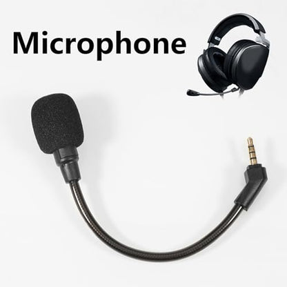 Replacement Mics Boom for 7.1 Headsets Microphones Boom for Consoles and PC Gaming Headsets Office