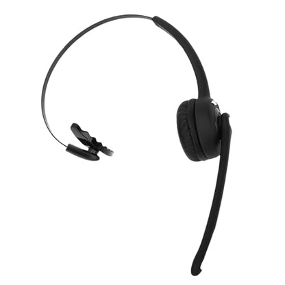 Jiawu Trucker Bluetooth Headset, Noise Cancelling Mic Bluetooth 5.0 Wireless Headset Over Ear Comfort with USB Cable for Truck Driver Video Conference Customer Service