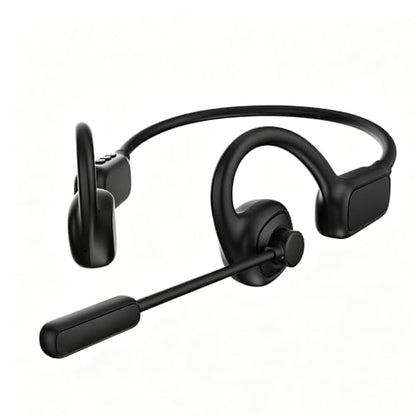 AYI Air Conduction Open Ear Headphones with 270° Rotating External Microphone Bluetooth Headset Smart ENC Call Noise Canceling Dual Device Pairing Ergonomic Fit for Office Driving Sports-Black - color: Over ear Headphone external Mic W3 Black