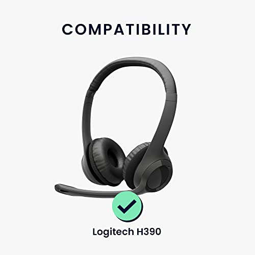 kwmobile Neoprene Headphone Case for H390 Cover – Over-Ear Headset Storage Pouch - Soft Travel Carry Bag Black - color: black
