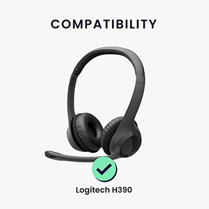 kwmobile Neoprene Headphone Case for H390 Cover – Over-Ear Headset Storage Pouch - Soft Travel Carry Bag Black - color: black